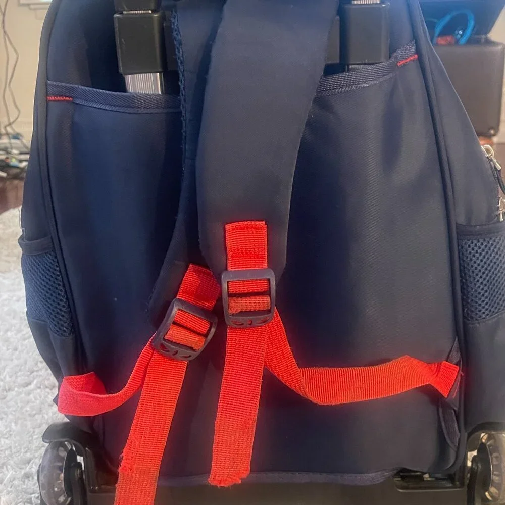 Spider-Man Rolling Backpack Kids Stair Climber Wheels